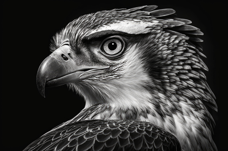 Image of an Osprey's head